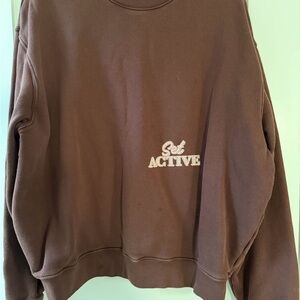 Set Active Brown Crewneck Sweatshirt